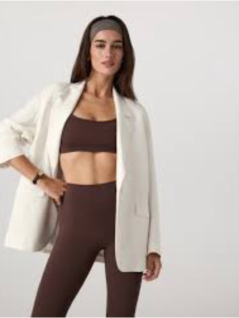VUORI NWT Trestle Twill Blazer Women’s XS in marshmallow